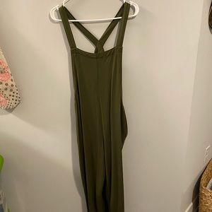 Olive green overalls with pockets !